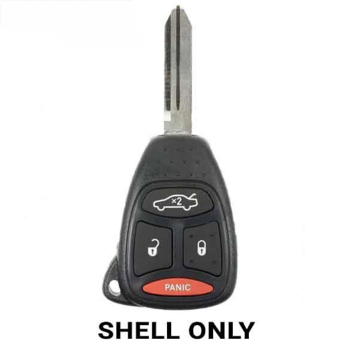 2005-2007 Chrysler / Dodge / Jeep / 4-Button Smart Key SHELL LARGE PANIC / Y159 / KOBDT04A / AFTERMARKET