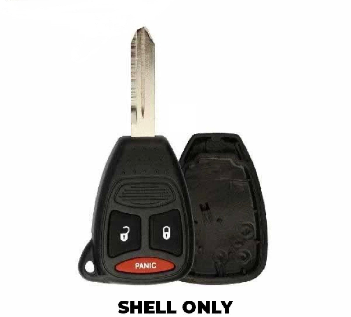 2004-2007 Chrysler / Dodge / Jeep / 3-Button Smart Key SHELL LARGE PANIC / Y159 / KOBDT04A / AFTERMARKET