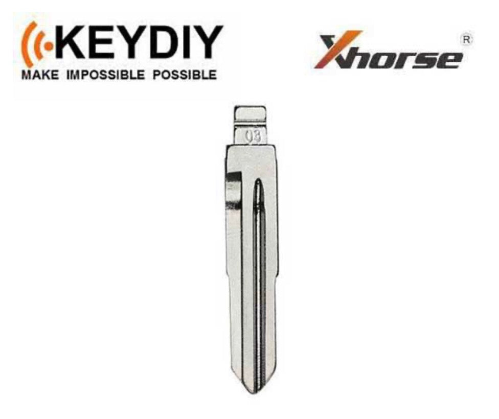 Keydiy - HON58 / HD103 - Flip Key Blade - #03 - For Xhorse / Keydiy Universal Remote