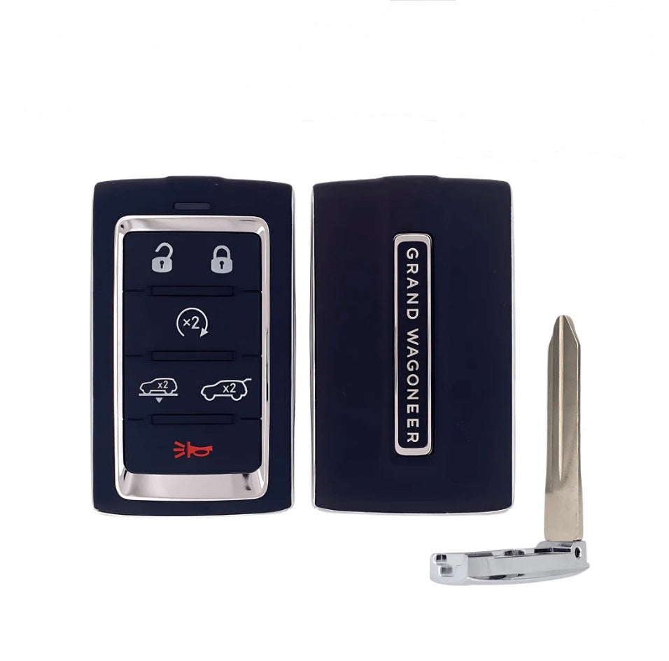 2024 Jeep Grand Wagoneer / 6-Buttons Smart Key / PN: 68577132AC / 2BAHD-KFW1 / OEM REFURB