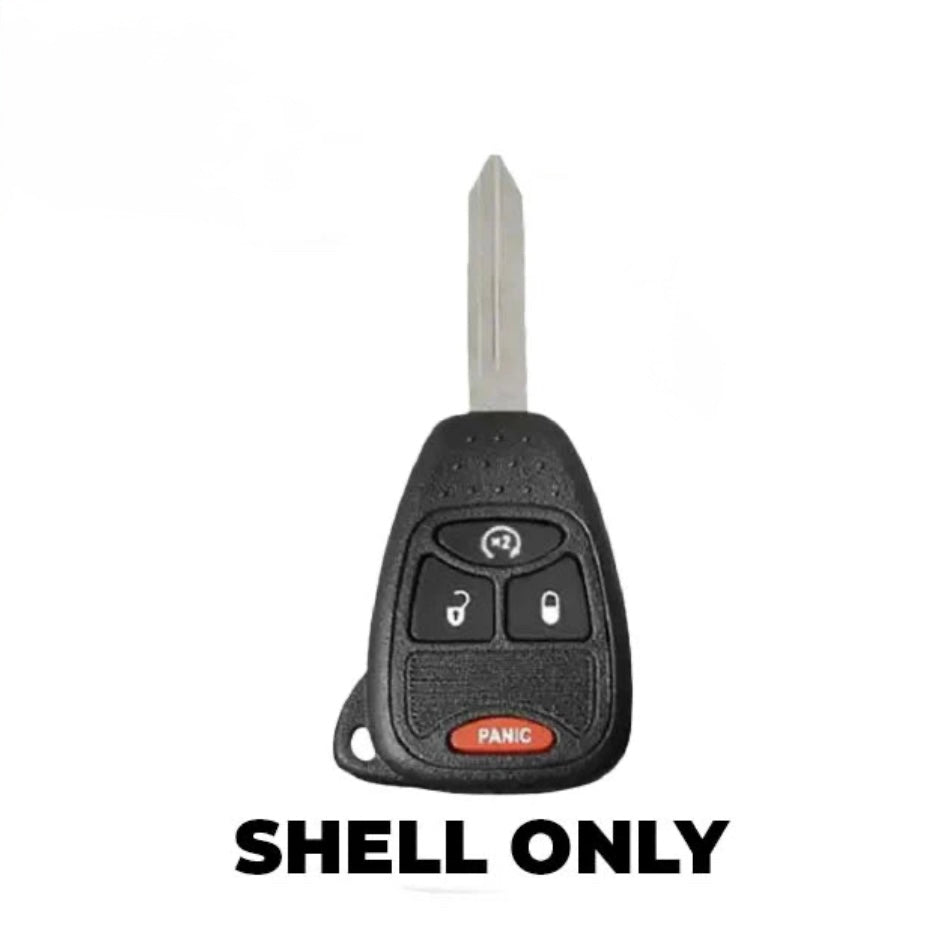 2007-2018 Chrysler / Jeep / 4-Button Remote Head Key Shell / Y159 / OH ...