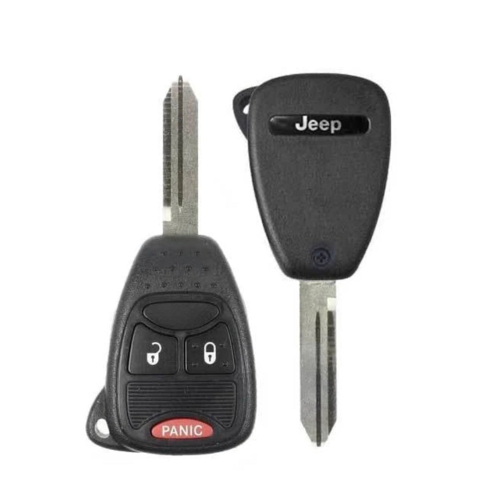 2004-2014 Chrysler / Dodge / Jeep / 3-Button Remote Head Key / PN: 68001705AB / OHT692427AA / OEM REFURB