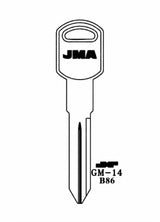 JMA GM B86 Metal Key Blank