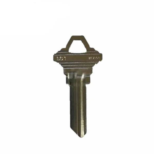 JMA - SC1 Keys - Nickel Finish Schlage Key Blank