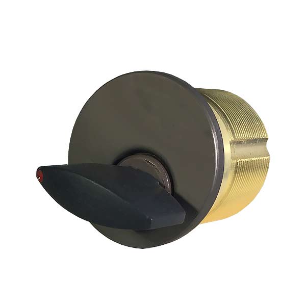 Maxtek - Premium Thumb-Turn Mortise Cylinder - 1″ / Brass or Black Finish