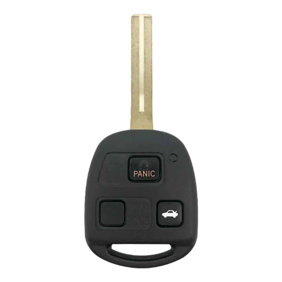 1998-2001 Lexus ES300 / SC300 / SC400 / 3-Button Remote Head Key / PN: 89070-33470 / HYQ1512V / ID4C / Long Blade / AFTERMARKET