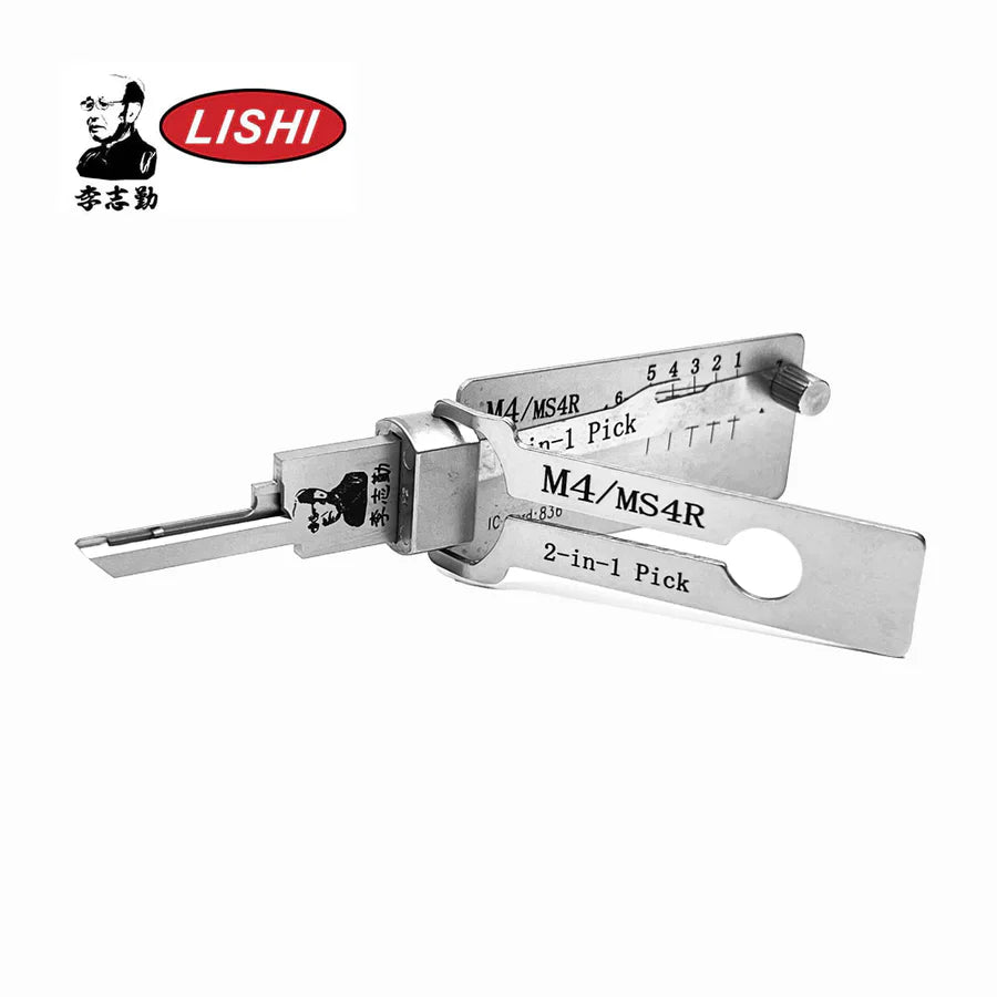 ORIGINAL LISHI - M4/MS4R / 81KM / Master Padlocks Keyway Tool / 2-in-1 Pick & Decoder / AG