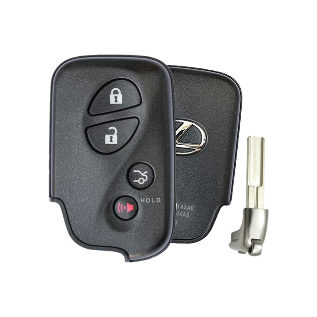 Genuine Lexus 89904-30270 HYQ14AAB 4-button smart key, front and back, with emergency key