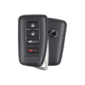 Genuine Lexus 89904-48V80 HYQ14FLB 4-button smart key, front and back