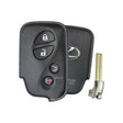 Genuine Lexus 89904-50380 HYQ14AAB 4-button smart key, front and back, with emergency key