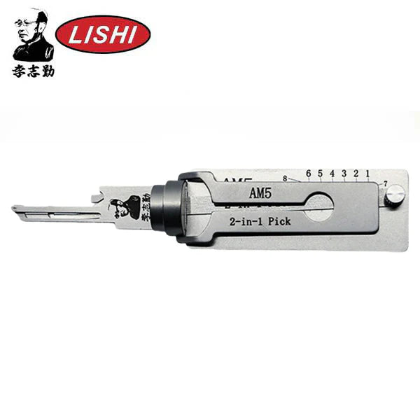 ORIGINAL LISHI - AM5 Tool / 2-in-1 / Padlock Pick & Decoder - AG