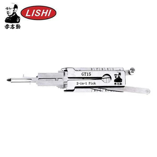ORIGINAL LISHI - GT15 Alfa Romeo Fiat / 8-Cut / 2-in-1 Pick & Decoder for Bikes and Scooters