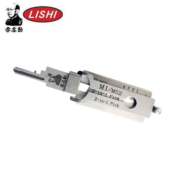 ORIGINAL LISHI - M1 MS2 / Master Padlocks Keyway Tool / 2-in-1 Pick & Decoder / AG