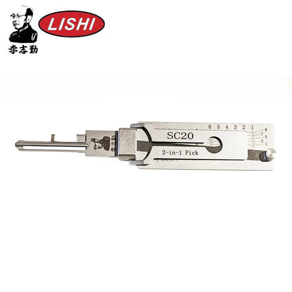 ORIGINAL LISHI - SC20 / A1145L / Schlage L Keyway / Residential Commercial 2-in-1 Pick / AG
