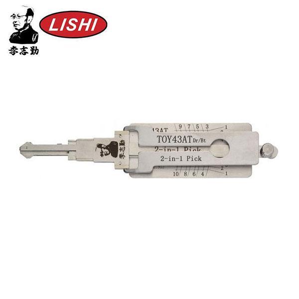 Original Lishi - TOY43AT Toyota / 10-Cut / 2-in-1 Pick & Decoder / DR & BT / AG