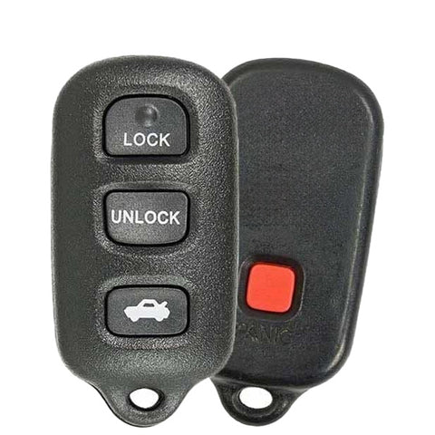 2002-2006 Toyota Camry / Solara / 4-Button Keyless Entry Remote / PN: 89742-AA030 / GQ43VT14T / OEM REFURB