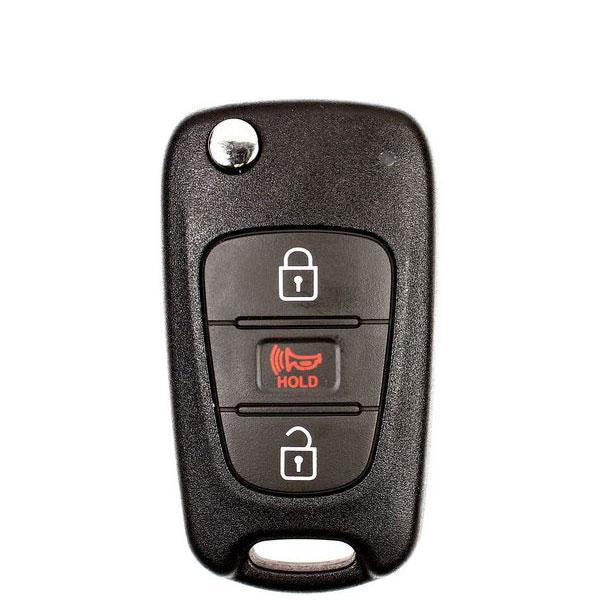 2010-2013 Kia Soul / 3-Button Flip Key / PN: 95430-2K340 / NY0SEKSAM11ATX (AM F/L) AFTERMARKET