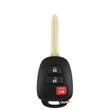 2015-2026 Toyota Corolla / RAV4 / Tacoma / 3-Button Remote Head Key / PN: 89070-04020 / HYQ12BDP / H Chip / AFTERMARKET