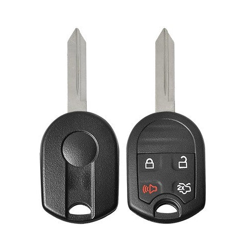 2007-2017 Ford / 4-Button Remote Head Key Shell / H75 / OUCD6000022