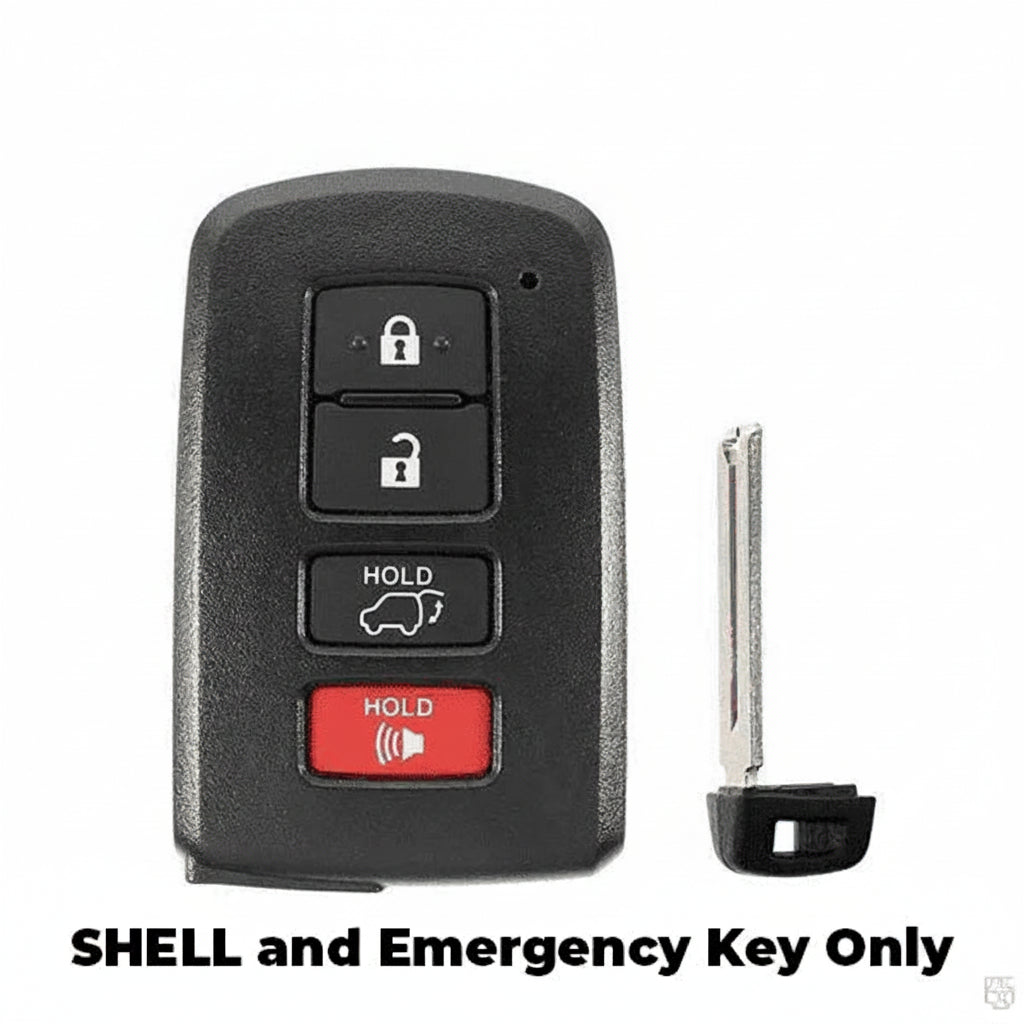 2013-2020 Toyota / 4-Button Smart Key SHELL / HYQ14FBA / AFTERMARKET