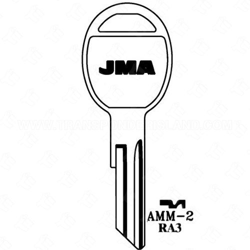 JMA International AMM-2 RA3 Metal Key Blank