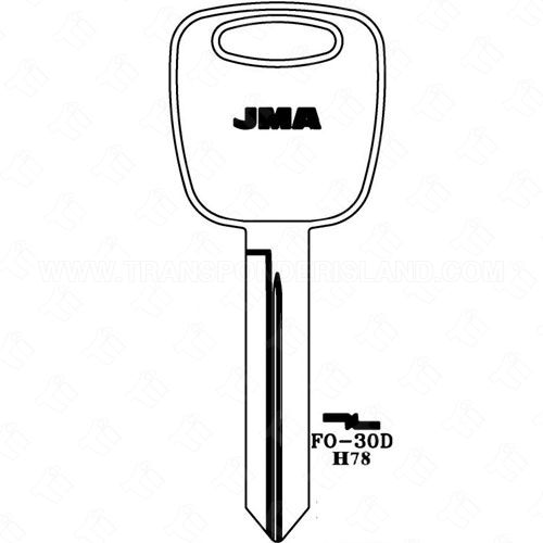 JMA Ford H78 Metal Key Blank