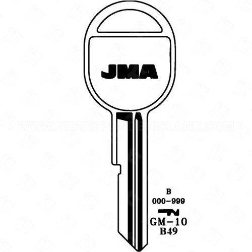 JMA GM B49 B Metal Key Blank