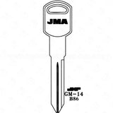 JMA GM B96 Metal Key Blank