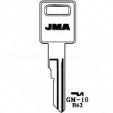 JMA GM B62 Metal Key Blank