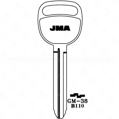 JMA Subaru B110 Metal Key Blank