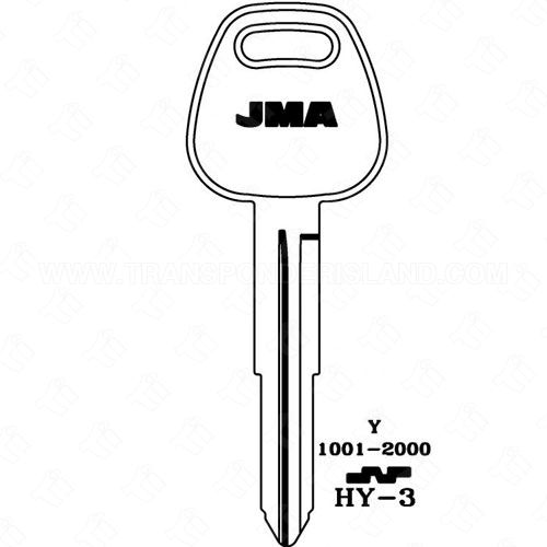 JMA Hyundai HY4/X161 Metal Key Blank