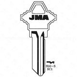 JMA Schlage SC1 Nickel Finish Key Blank