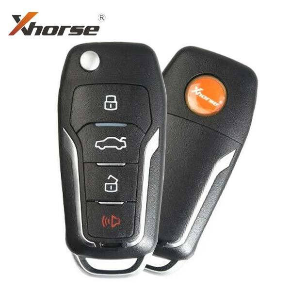 Xhorse VVDI Key Tool VVDI2 Flip Remote Key 3+1 Buttons Ford Style / With Super Chip / XEFO01EN