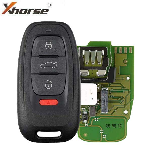 Xhorse - 2013-2019 Audi / 4-Button Smart Key / BCM2 / 754J / XSADJ1EN / Comfort Access / 315 MHz / 433 MHz / 868 MHz / No Soldering Required