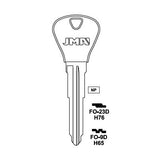 JMA Ford Lincoln Mercury H76 Metal Key Blank