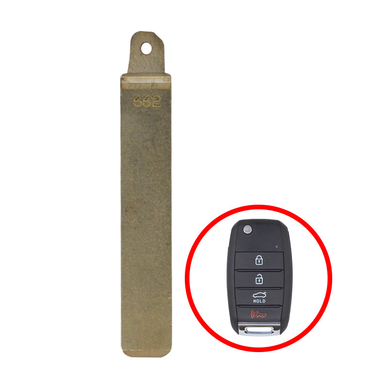 2016-2021 Kia Optima / Niro / Rio / Remote Flip Key Blade / KK12 / PN: 81996-D4010 / AFTERMARKET