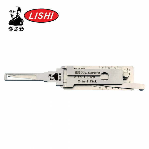 ORIGINAL LISHI - HU100 GM / 8 Cut / 2-In-1 Pick & Decoder / AG