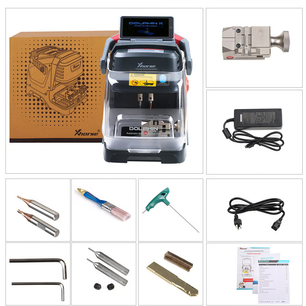 Xhorse Dolphin II XP-005L Automatic Key Cutting Machine with Adjustable Touch Screen & Built in Battery