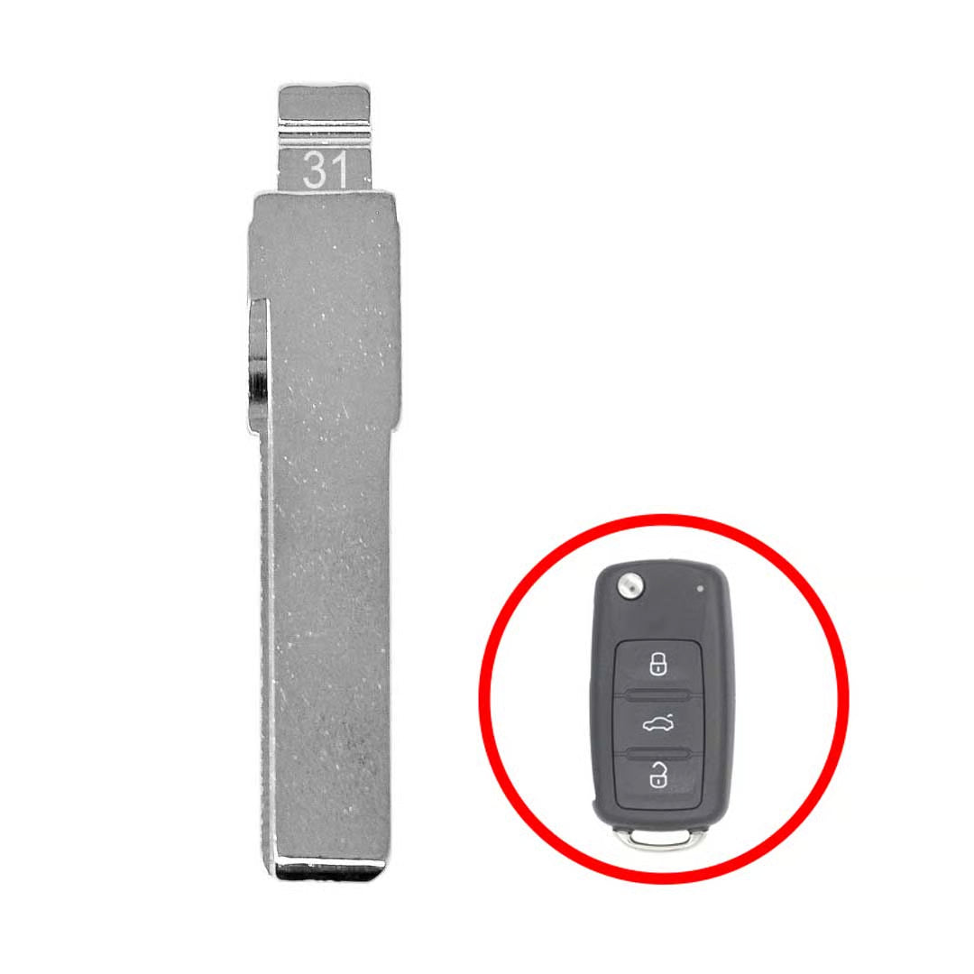 Flip Remote Key Blade for Volkswagen HU66