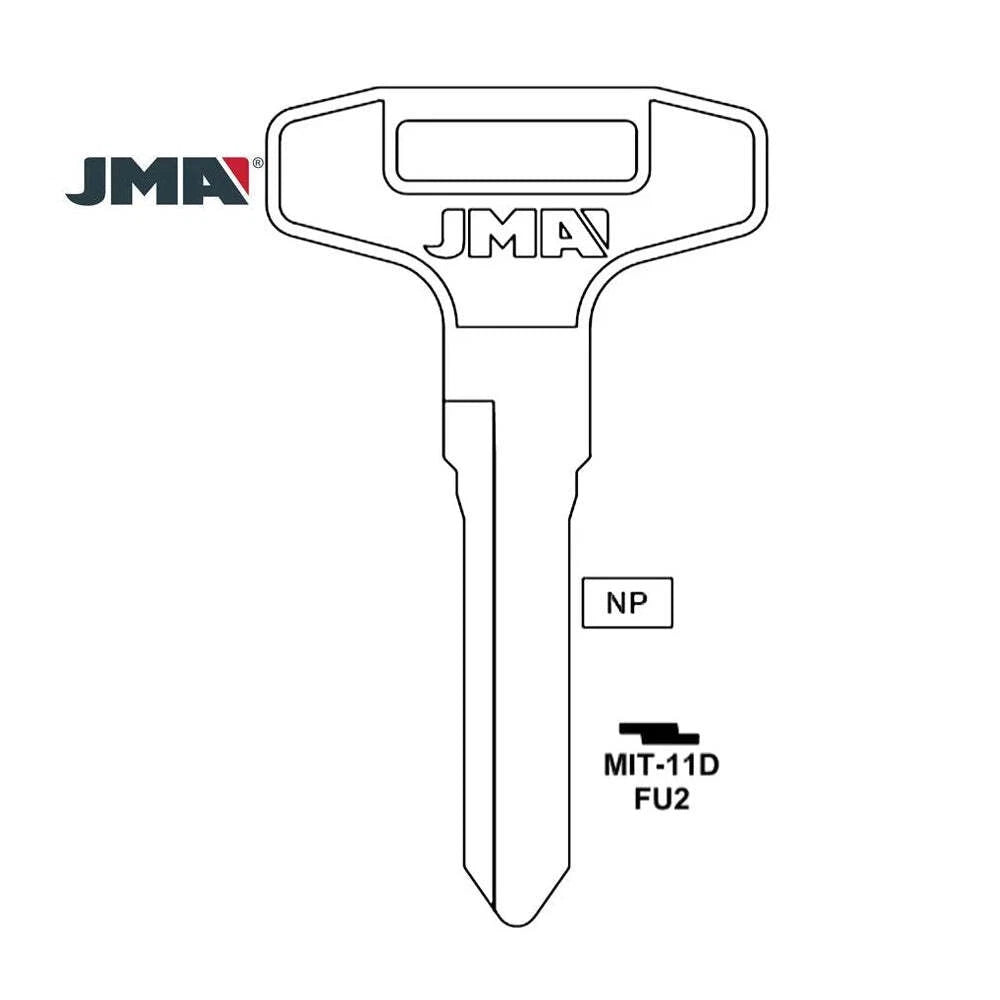 JMA Mitsubishi MIT-FUSO FU2/MIT-11D Metal Key Blank