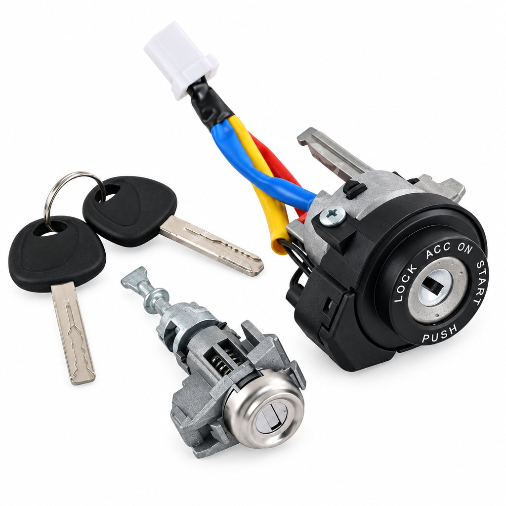 Ignition Lock Cylinder Start Switch Set for Kia | 81990-1WK00 | Aftermarket