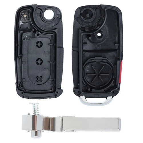 2004-2010 Volkswagen Touareg / 4-Button Flip Key SHELL for KR55WK45032 / AFTERMARKET